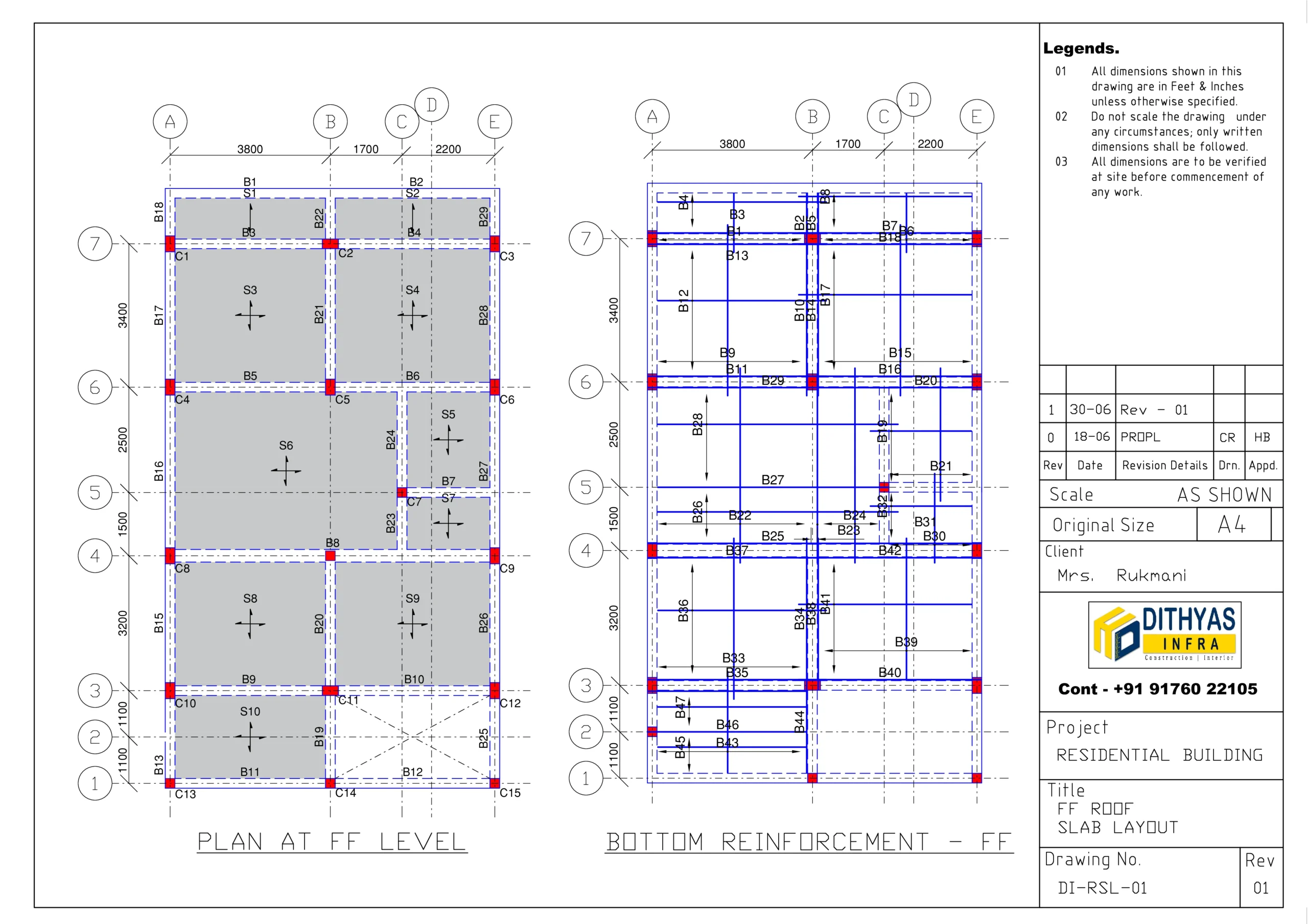 FF SLAB LAYOUT - METHA NAGAR