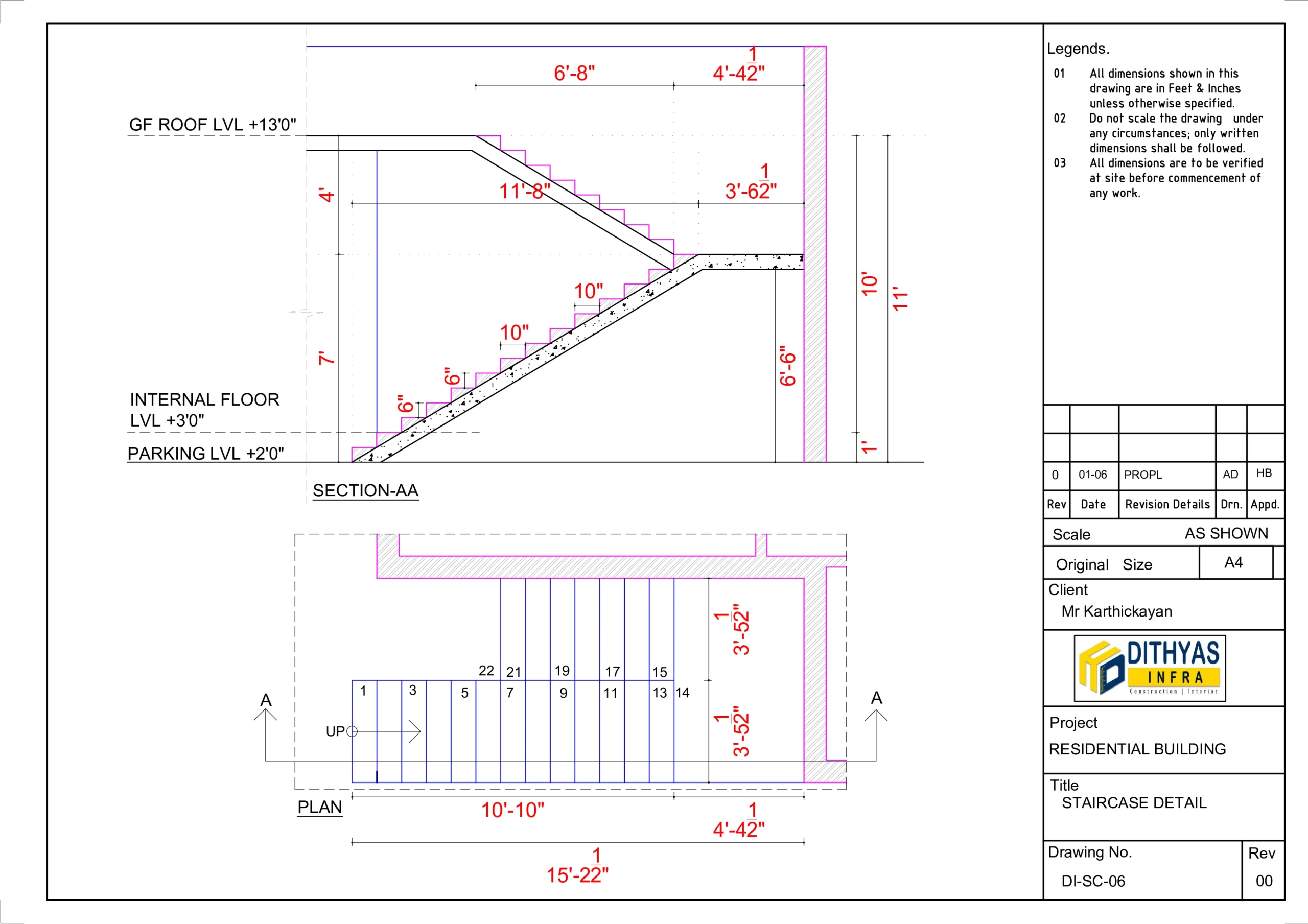 STAIRCASE LAYOUT