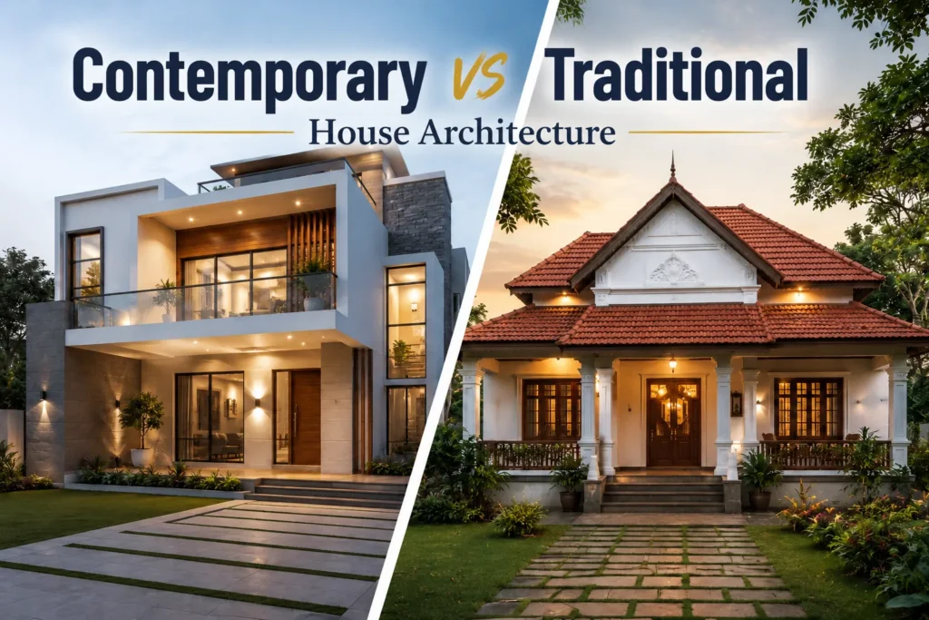 Contemporary vs Traditional House Architecture- Which is best for Chennai Homes ?