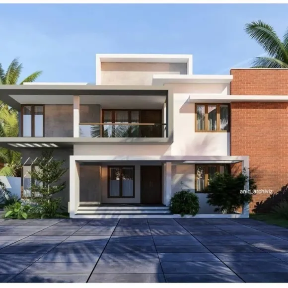 Contemporary home with modern architecture