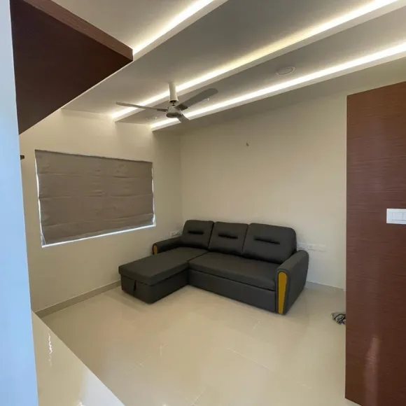 Modern living room interior with elegant furniture and stylish décor