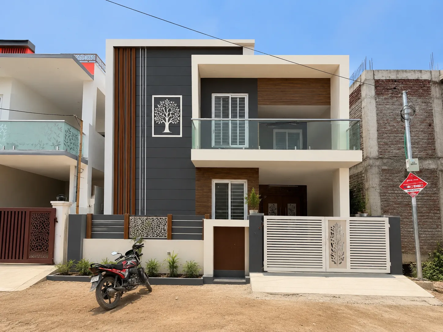 Modern luxury house constructed by Dithyas Infra with contemporary architecture in Chennai.